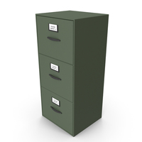 Filing Cabinet Drawer Green PNG & PSD Images