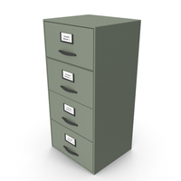 Filing Cabinet Drawer Green PNG & PSD Images