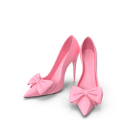 Women's Pink Shoes Patent Leather Bow PNG & PSD Images