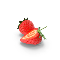 草莓组2个PNG和PSD图像