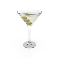 Cocktail Martini With Olives PNG & PSD Images