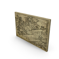 Asian Art Etching PNG & PSD Images