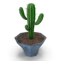 Cactus Blue Candle Single Pot PNG & PSD Images