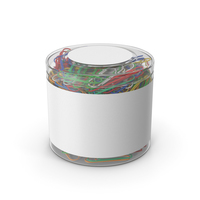 Paper Clips In Plastic Cup PNG & PSD Images