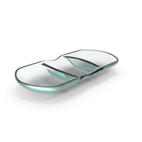 Glass 3 compartment bowl PNG & PSD Images