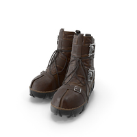 Brown Gothic Boots PNG & PSD Images