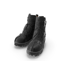 Boots Gothic Black PNG & PSD Images
