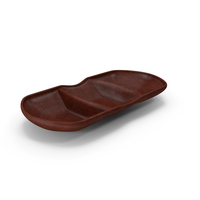 Wooden Compartment Bowl PNG & PSD Images