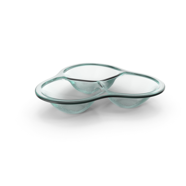 Glass Compartment Round Bowl PNG & PSD Images
