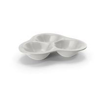 Porcelain Compartment Round Bowl PNG & PSD Images