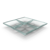 Glass 4 Compartment Bowl PNG & PSD Images