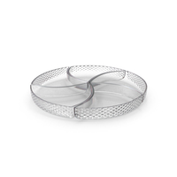 Crystal 5 Compartment Circle Bowl PNG & PSD Images