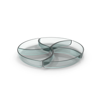 Glass 5 Compartment Circle Bowl PNG & PSD Images