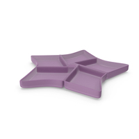 Plastic 5 Compartment Star Bowl PNG & PSD Images