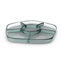 Glass 6 Compartment Bowl PNG & PSD Images