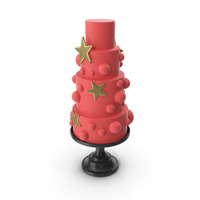 Red Cascade Cake PNG & PSD Images