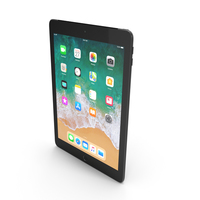 Apple iPad 9.7 2018  Space Gray PNG & PSD Images