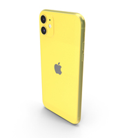 Apple iPhone 11 Yellow PNG & PSD Images