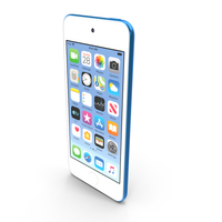 Apple iPod Touch 2019蓝色PNG和PSD图像