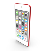 Apple iPod Touch 2019红色PNG和PSD图像