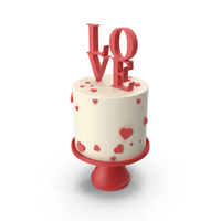 Love Decor Cake PNG & PSD Images