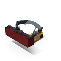 Reach Stacker and ISO Container PNG & PSD Images