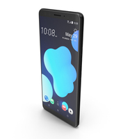 HTC U12 Plus Translucent Blue PNG & PSD Images