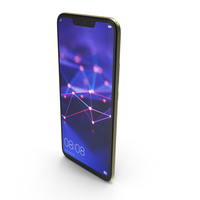 Huawei Mate 20 Lite Gold PNG & PSD Images