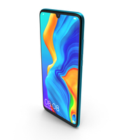 Huawei P30 Lite Peacock Blue PNG & PSD Images
