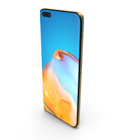 Huawei P40 Pro Gold PNG & PSD Images