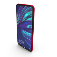 Huawei Y7 2019 Coral Red PNG & PSD Images