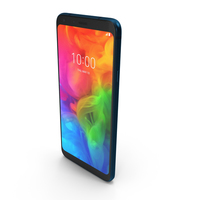 LG Q7 Plus Moroccan Blue PNG & PSD Images