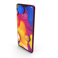 LG V40 ThinQ Carmine Red PNG & PSD Images