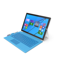Microsoft Surface Pro 3 + Touch Cover PNG & PSD Images