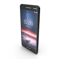Nokia 2.1 Blue/Silver & Copper PNG & PSD Images