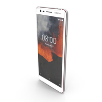 Nokia 3.1 White PNG & PSD Images