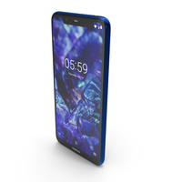 Nokia 5.1 Plus (Nokia X5) Blue PNG & PSD Images