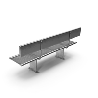 Metal Subway Bench PNG & PSD Images