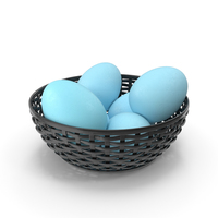 Bowl Of Blue Eggs PNG & PSD Images