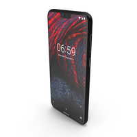 Nokia 6.1 Plus (Nokia X6) Black PNG & PSD Images