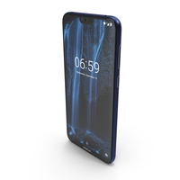 Nokia 6.1 Plus (Nokia X6) Blue PNG & PSD Images