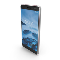 Nokia 6.1 White PNG & PSD Images