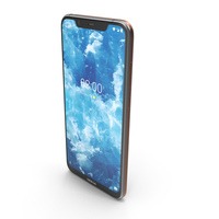 Nokia 8.1 (Nokia 7X) Steel Copper PNG & PSD Images