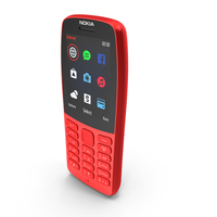 Nokia 210 2019 Red PNG & PSD Images
