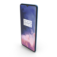 OnePlus 7T Glacier Blue PNG & PSD Images