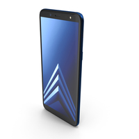 Samsung Galaxy A6 2018 Blue PNG & PSD Images