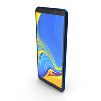 Samsung Galaxy A7 2018 Blue PNG & PSD Images