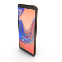 Samsung Galaxy A7 2018 Gold PNG & PSD Images