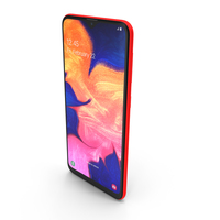 Samsung Galaxy A10 Red PNG & PSD Images
