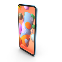 Samsung Galaxy A11 Blue PNG & PSD Images